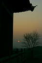 Asia;China;Oriental;Oriente;paisajes;puesta_Sol;atardecer;monumental_e_historico;monumentos;construcciones_tradicionales;arquitectura_china;estilo_chino;medio_rural;ocaso