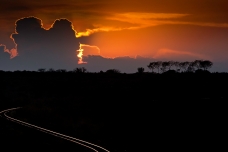 Vías del tren en el PN Tsavo, Kenya