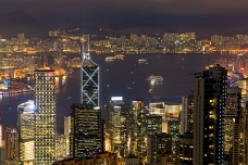 Hong Kong por la noche